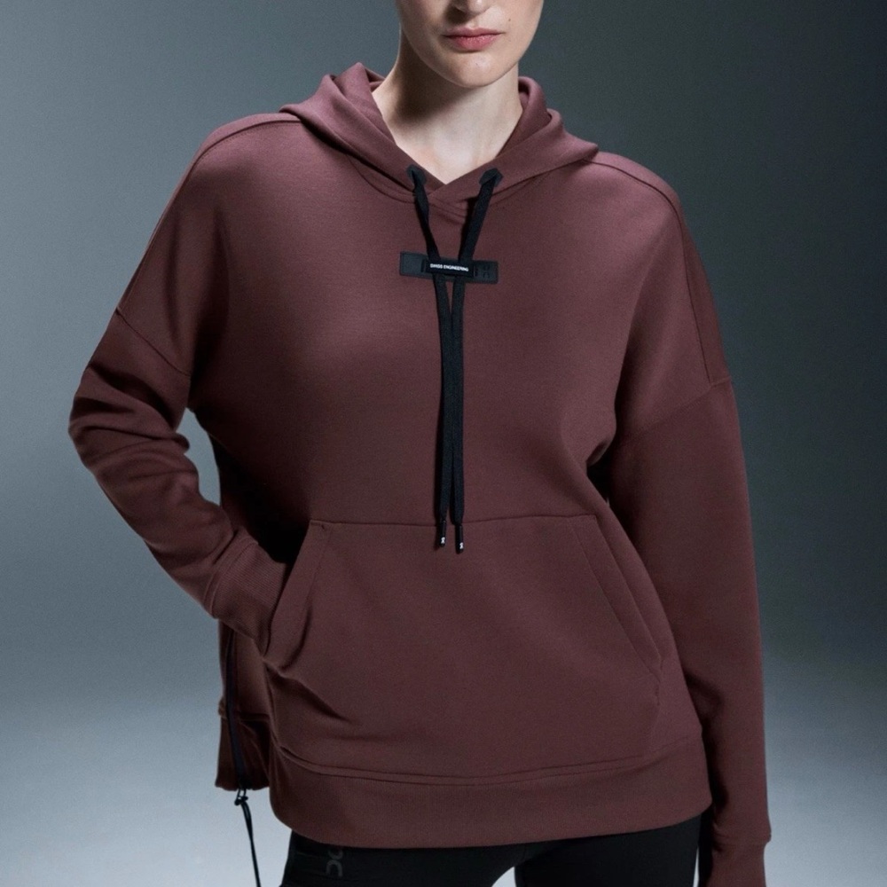On Running Women's Mauve-Brown Pullover Hoodie